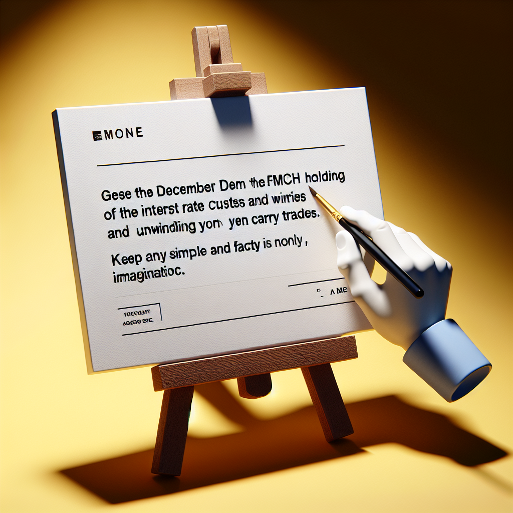 “12월 FOMC 금리인하 중단? 엔 캐리 청산 우려”