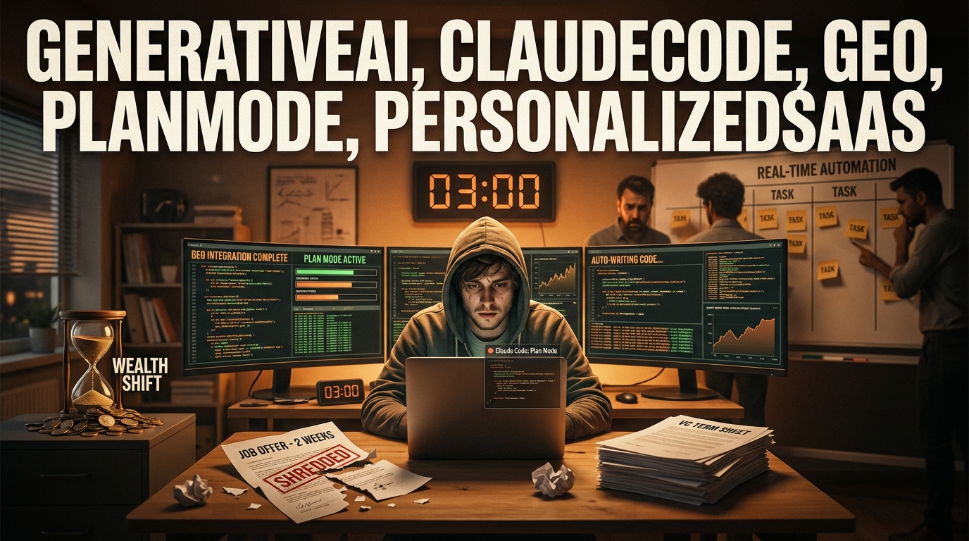 Y Combinator obsessed, Claude Code sparks brutal wealth shift, two week jobs crushed in three hours