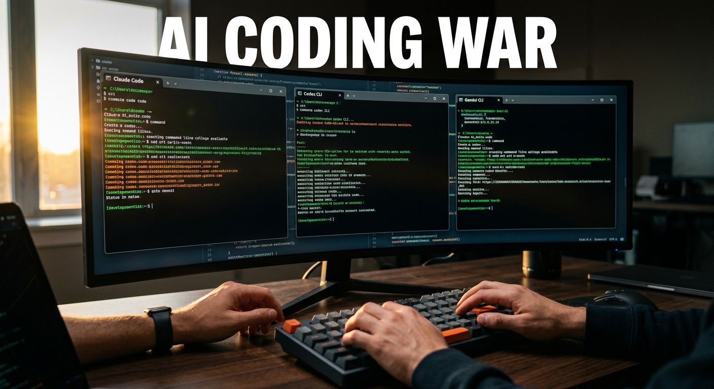 AI Coding War – Claude vs Codex vs Gemini vs OpenCode