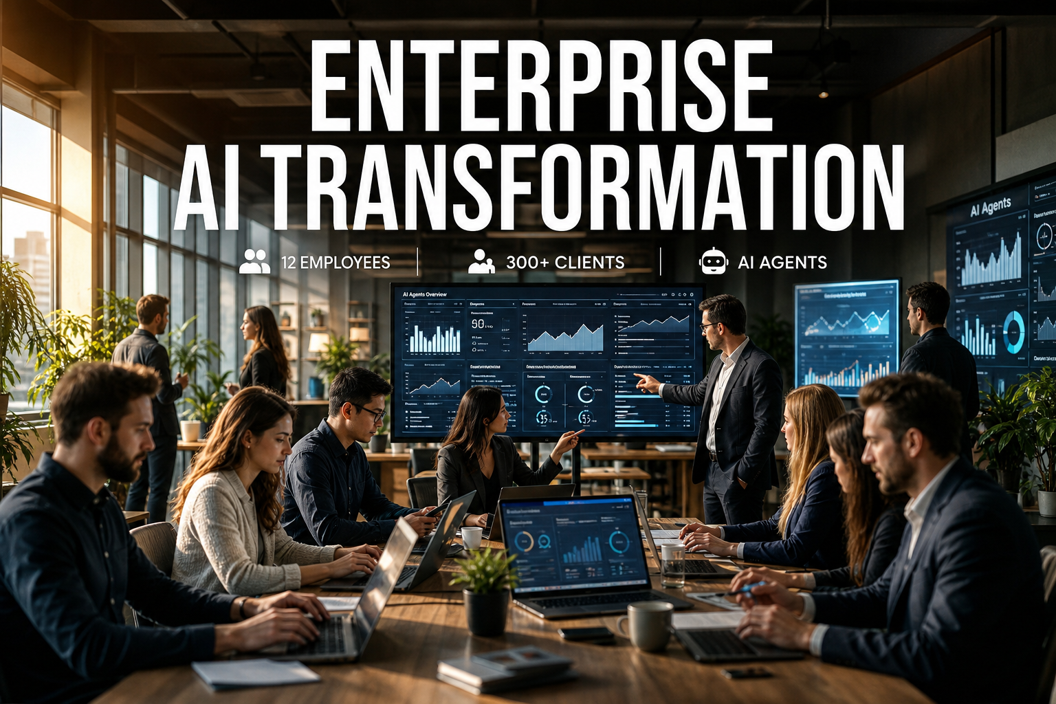 12 Employees, 300 Clients, AI Agents