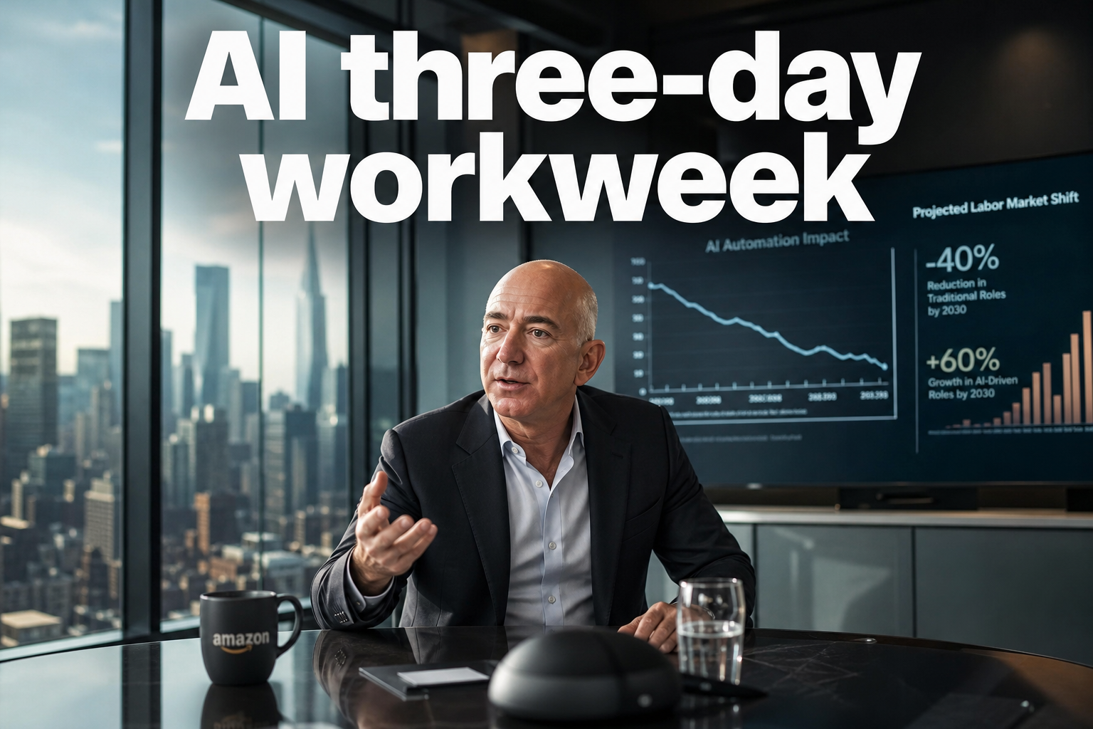 Bezos Warns AI Will Slash Workdays